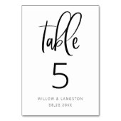 モダンミニマ結婚リストのテーブル番号 テーブルナンバー (裏面)