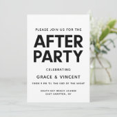 モダンミニマ結婚リストのパーティー 招待状 (スタンド正面)