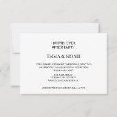 モダンミニマ結婚リストのパーティー 招待状 (正面)