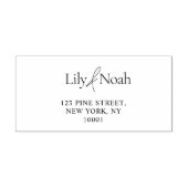 モダンミニマ結婚リストの住所 セルフインキングスタンプ (デザイン)
