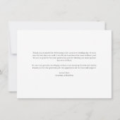 モダンミニマ結婚リストの写真サンキューカード サンキューカード (裏面)