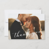 モダンミニマ結婚リストの写真 サンキューカード (正面)