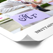 モダンミニマ結婚リストの写真 ポスター (角)