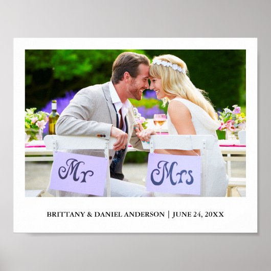 モダンミニマ結婚リストの写真 ポスター (正面)