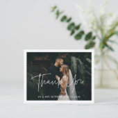 モダンミニマ結婚リストの写真 ポストカード (スタンド正面)