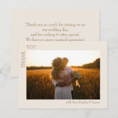 モダンミニマ結婚リストの写真 ポストカード (正面/裏面)