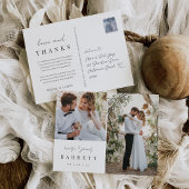 モダンミニマ結婚リストの写真 ポストカード