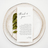 モダンミニマ結婚リストの感謝状