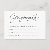 モダンミニマ結婚リストの曲要求 エンクロージャーカード (正面)