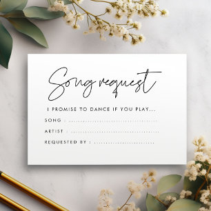 モダンミニマ結婚リストの曲要求 エンクロージャーカード