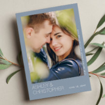 モダンミニマ結婚リストの最新の写真カード