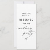 モダンミニマ結婚リストの看板 (正面)