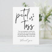 モダンミニマ結婚リストの送信Petal Toss Encl エンクロージャーカード (スタンド正面)