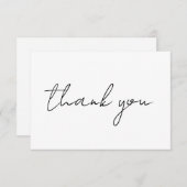 モダンミニマ結婚リストサンキューカード サンキューカード (正面/裏面)