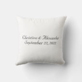 モダンミニマ結婚リスト夫婦  クッション (裏面)