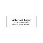 モダンミニマ結婚リスト差出人住所 セルフインキングスタンプ (デザイン)