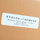 モダンミニマ結婚リスト差出人住所 ラベル