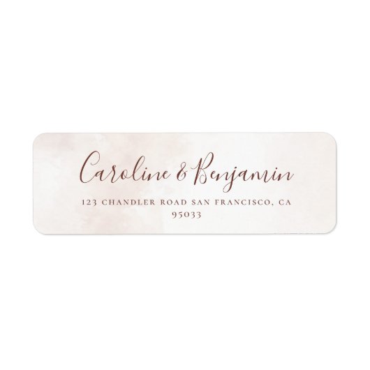 モダンミニマ結婚リスト差出人住所 ラベル (正面)