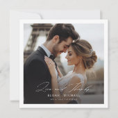 モダンミニマ結婚リスト広場 サンキューカード (正面)