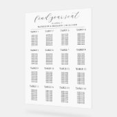 モダンミニマ結婚リスト座席表 アクリルサイン (傾斜)