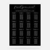 モダンミニマ結婚リスト座席表 アクリルサイン (正面)