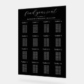 モダンミニマ結婚リスト座席表 アクリルサイン (傾斜)