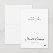 モダンミニマ結婚リスト座席表 招待状 (正面/裏面)