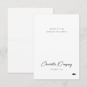 モダンミニマ結婚リスト座席表 招待状 (正面/裏面)