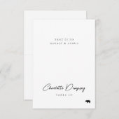 モダンミニマ結婚リスト座席表 招待状 (正面/裏面)