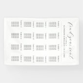 モダンミニマ結婚リスト座席表 横断幕 (横)