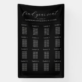 モダンミニマ結婚リスト座席表 横断幕 (縦)