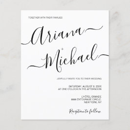 モダンミニマ結婚リスト白黒シンプル