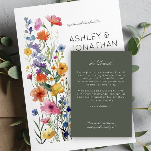 モダンミニマ結婚リスト詳細 エンクロージャーカード