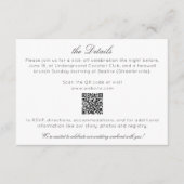 モダンミニマ結婚リスト詳細 エンクロージャーカード (正面)