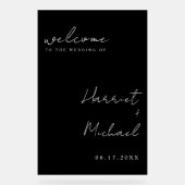 モダンミニマ結婚リスト アクリルサイン (正面)