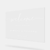 モダンミニマ結婚リスト アクリルサイン (傾斜)