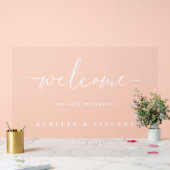 モダンミニマ結婚リスト アクリルサイン (ウェディング)