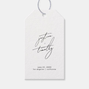 モダンミニマ結婚リスト ギフトタグ