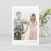 モダンミニマ結婚リスト サンキューカード (スタンド正面)