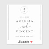 モダンミニマ結婚リスト シール (シート)