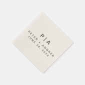 モダンミニマ結婚リスト スタンダードカクテルナプキン (角)