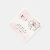 モダンミニマ結婚リスト スタンダードカクテルナプキン (角)