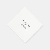 モダンミニマ結婚リスト スタンダードカクテルナプキン (角)