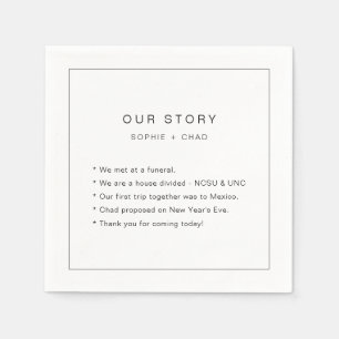 モダンミニマ結婚リスト スタンダードカクテルナプキン