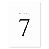 モダンミニマ結婚リスト テーブルナンバー (正面)