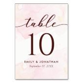 モダンミニマ結婚リスト テーブルナンバー (正面)