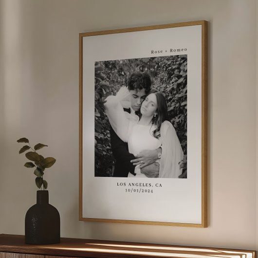 モダンミニマ結婚リスト ポスター