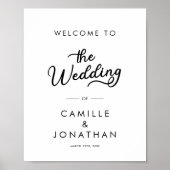 モダンミニマ結婚リスト ポスター (正面)