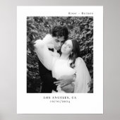 モダンミニマ結婚リスト ポスター (正面)