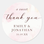 モダンミニマ結婚リスト ラウンドシール (正面)